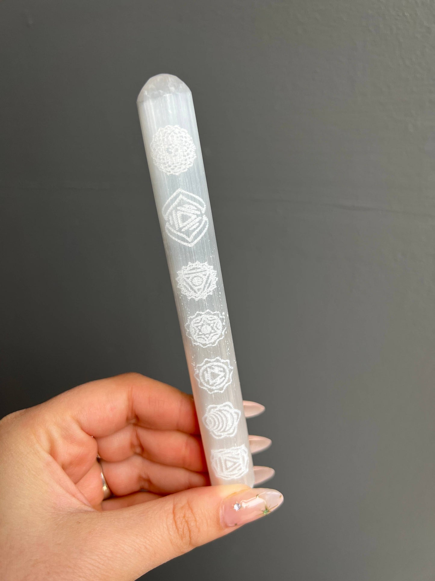 Chakra Selenite Wand Crystal